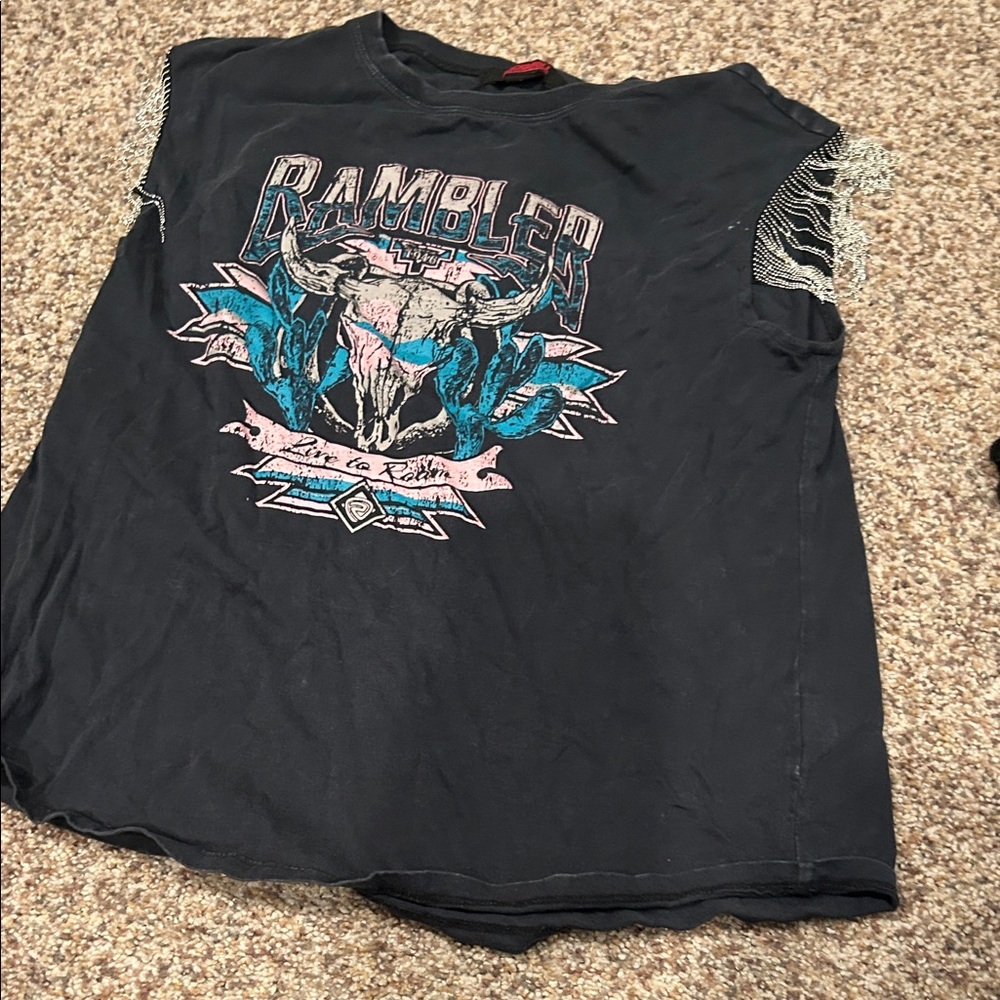 Kids Graphic Tee - Black and Blue